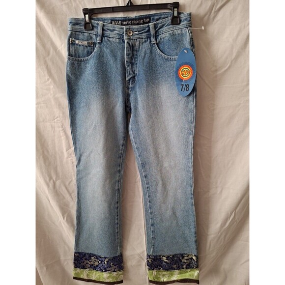 RVT Serve piping hot Women's Blue Jeans Size 7/8 ( 1471) - Picture 8 of 13